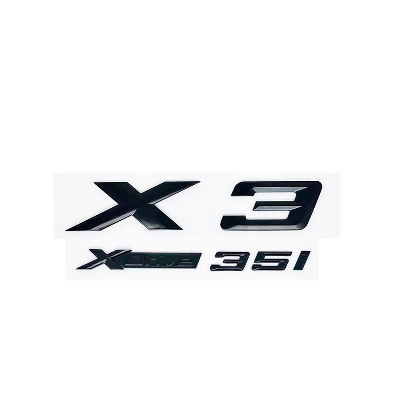 3D ABS Letter Badges for Trunk Emblem Suitable for BMW X3 Models E83 F25 G01 As Well As XDrive 20i 28i 30i 35i 20d 30d SDrive20i Pf2