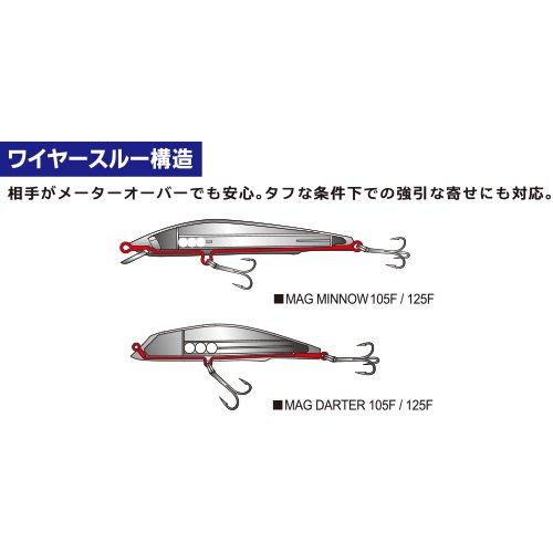 YO-ZURI Minnow Magdarter 105F 105mm 18g Chrome Sardine R1143 Lure