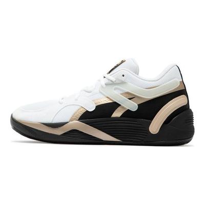 Trc Blaze Court Confidential Fashion Versatile Non-Slip Wear-Resistant Low-Top Basketball Shoes Men Sneaker White Black Gold 378938-01