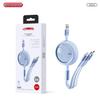 Newman XS23 3-in-1 Retractable 66W Fast Charging Data Cable for Apple, Huawei, and Xiaomi - Customizable with LOGO
