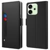 For Goppo Reno14 5G (Global) Case Stand PU Leather Phone Cover Card Holder Mirror