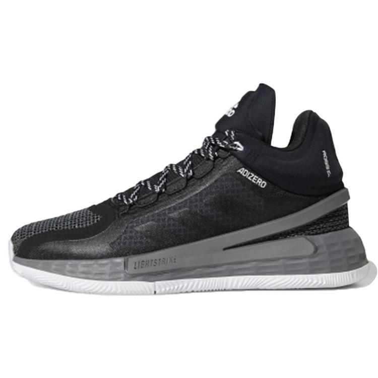 

Adidas D Rose 11 Black Grey Мужские кроссовки Core-Black Scarlet Grey-Five FU7404