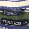 NAUTICA 90s Made in USA Old Striped Pattern Short sleeve Button down shirt Men's Used