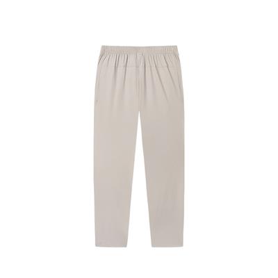 Série de Treino Confortável Versátil Simples Calças Masculinas Cor Sólida Perna Reta Cintura Média Cinza Fumaça 152527301D-3