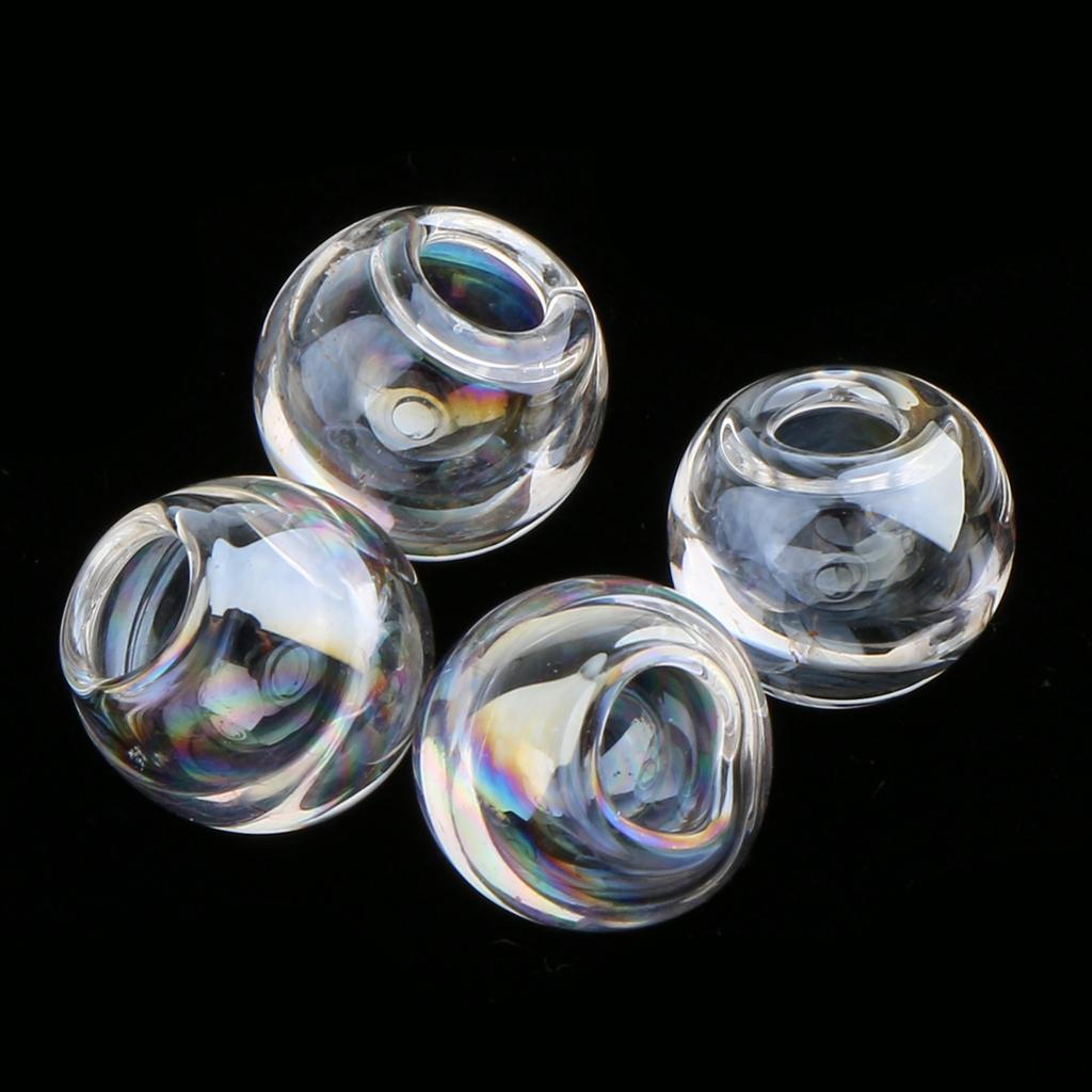 10 Pcs DIY Blank Charm Glass Beads For Jewelry Making