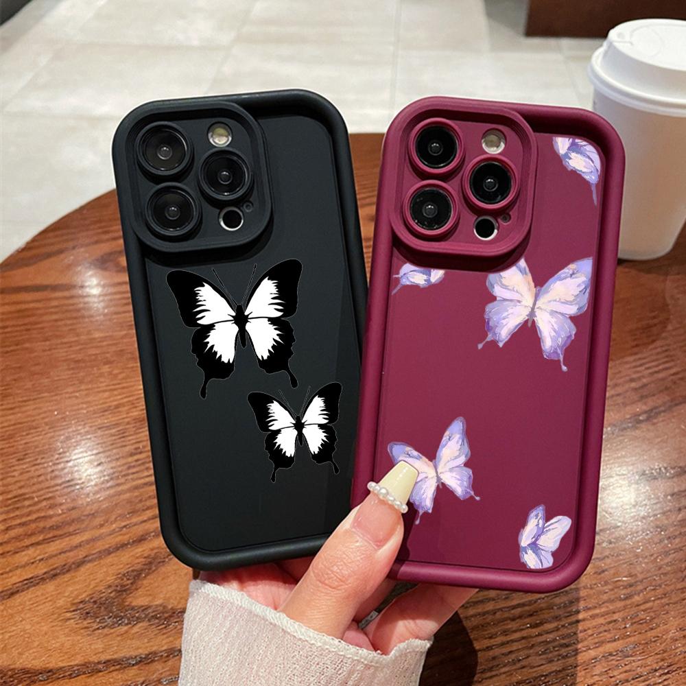 Angel Eye Soft TPU Phone Case for Samsung A05 A30 A50 A13 A23 A53 A14 A24 A34 A54 A15 A25 A35 A55 S20 S23 FE S24 Ultra Ae59 Butterfly art design Cute