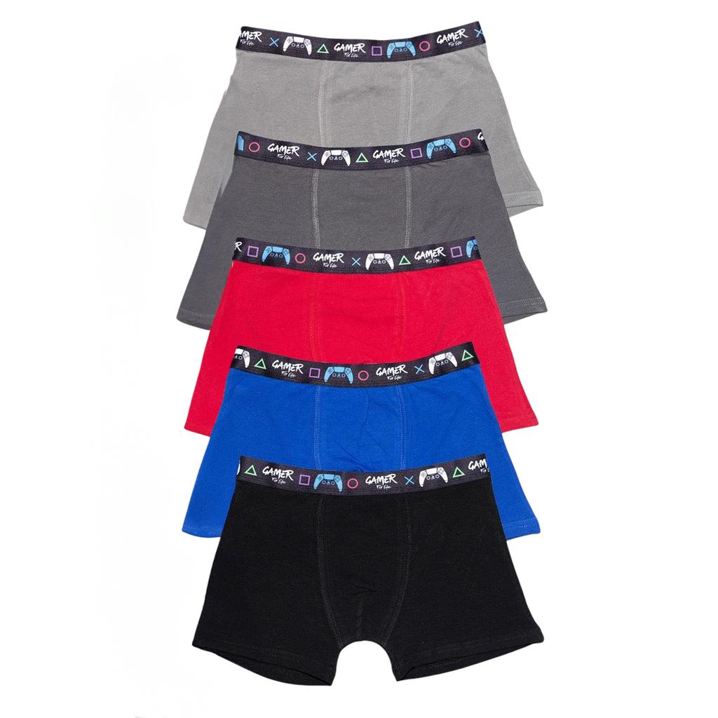 Floso Boys Cotton Blend Boxer Shorts (Pack of 5)