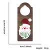 Christmas Decorations Wooden Door Hanging Cartoon Santa Claus Snowman Christmas Shopping Mall Store Layout Door Handle Pendant