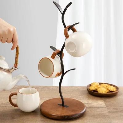 Tree Shape Coffee Mug Holder Free-Standing Mugs Storage Rack Modern Water Cup Hanger Kitchen