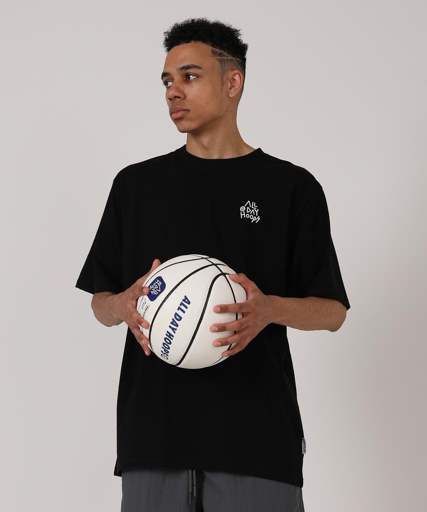 ALL DAY HOOPS Hoop S2 Logo Short Sleeve T-Shirt Black