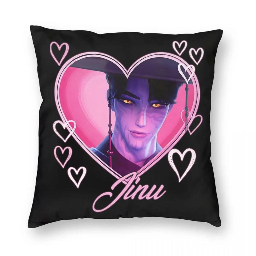 Kpop Demon Hunters Huntrix Cartoon Pattern Soft And Comfortable Printed Pillowcase For Bedroom Sofa Windowsill, Car Decoration C