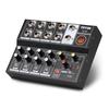 8 Channel Multifunctional USB Audio Mixer Portable Sound Mixer Professional Home Use Dual Microphone Inputs Sound Mixer