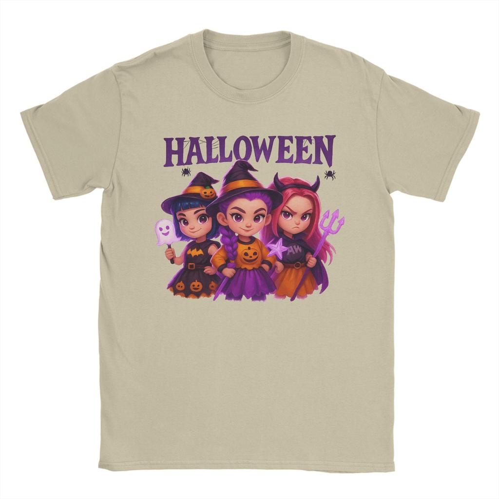 Spooky Hunterx Halloween Kpop Demon Hunters Saja Girls Men T Shirts Vintage Tee Shirt Short Sleeve T-Shirt Cotton Plus Size Tops