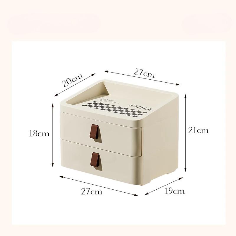 Desktop Cosmetics Storage Organizing Box Big Capacity Home Decor Makeup Storage Rack Stationery Drawer Storage Box Organizer