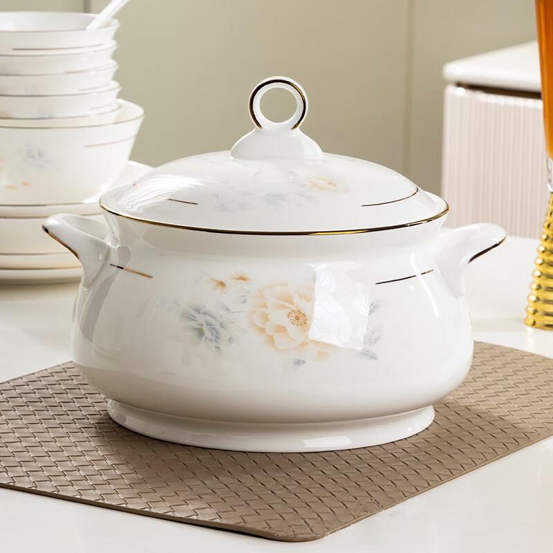 Tingle Jingdezhen Light Luxury Ceramic Dining Set