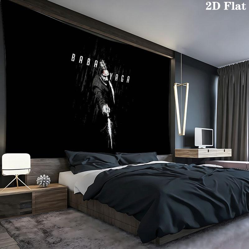 John Wick Art Wall Tapestry, Aesthetic Printed Fabric Blanket, Suitable for Bedroom, Living Room, and Home Decor.