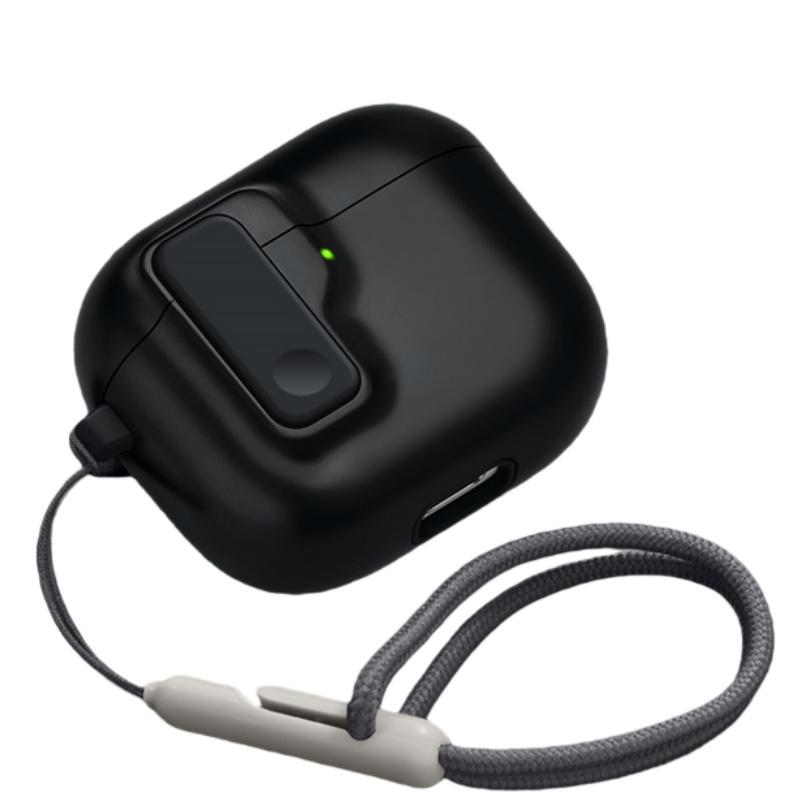 (Sandstone) New Case for Airpods 4th Generation Rugged Protection with Secure Lock for Airpods 4/Pro 2/Pro Case with Cleaner Pen