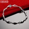 925 Sterling Silver Water Droplet Bracelet Fashion Wedding Jewelry
