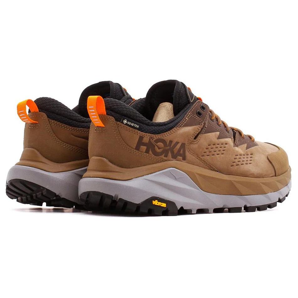 HOKA Kaha Low GORE-TEX Otter Persimmon Orange Men Sneakers Brown 1118586-OPOR