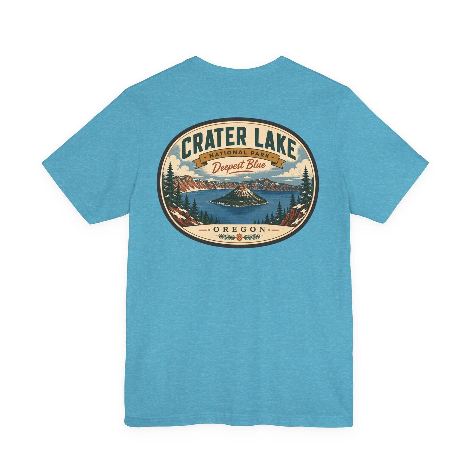 Crater Lake Oregon Vintage National Park Tee, Mug & Sticker Design 2XL