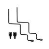 Rain Guard Brackets Cylindrical Canopy Support Hardware for Motorcycle Riders