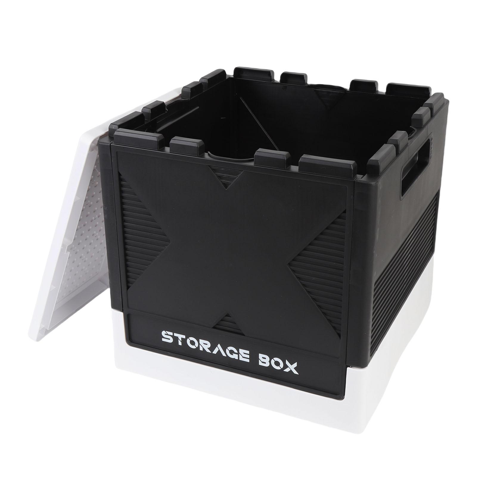 Toys Storage Box with Building Baseplate 37L Stackable Foldable Building Blocks Storage Container for Home