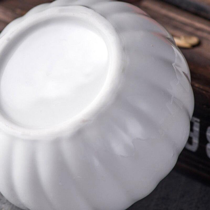 Cute Sweet Pumpkin Soup Cup with Lid Ceramic Bowl Ceramic Rice Bowl Cookware Spoon Soup Spoon Spoon Water Bowl Creative Kitchen Bowl | Bowls