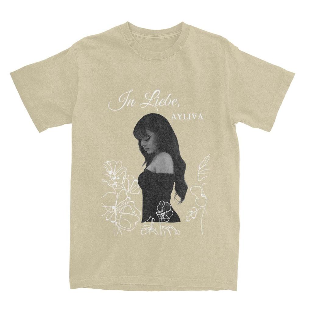 Oversized T Shirt Ayliva In Flower Pure Cotton TShirts Fashion Tshirt for Unisex Summer Y2K Classic Custom Logo Short Sleeve Tees