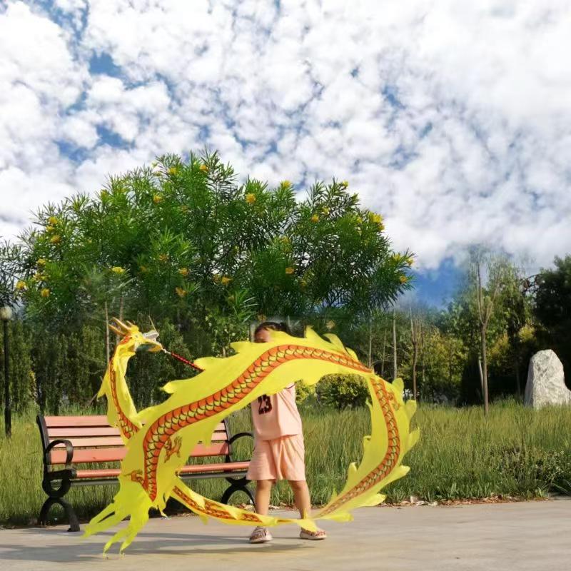 Colorful Children's Fitness Dance Ribbons - Outdoor Dragon Swing for Fun