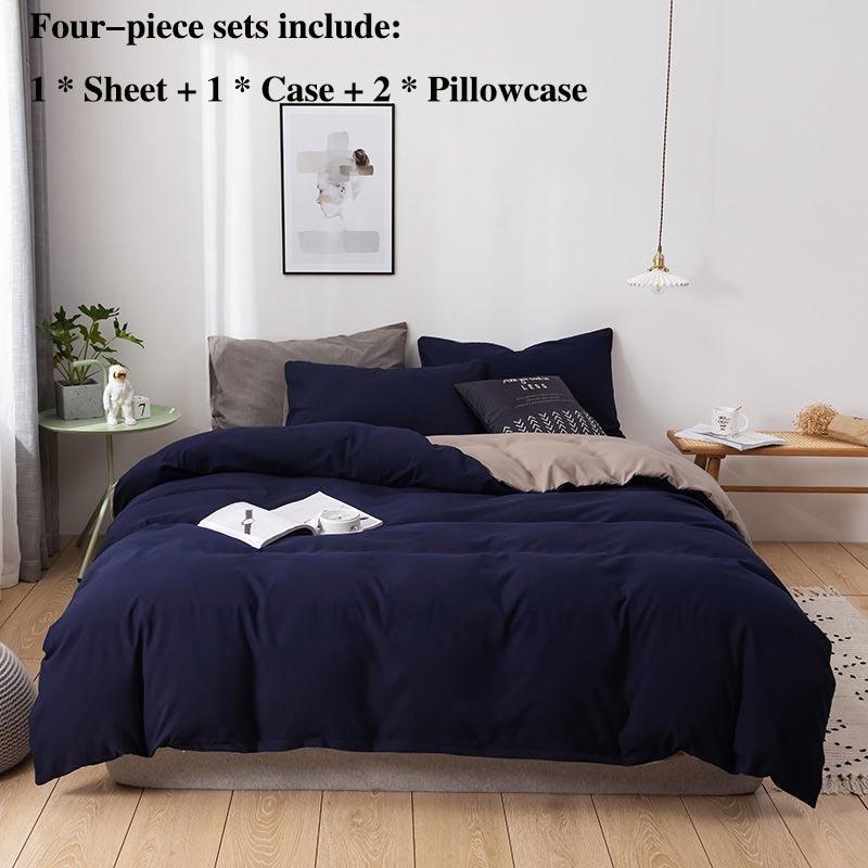 Surrounded and Simple Bed Four-piece Pillow Sleeve Sheets Are Sets Set of Home Bedding 1.8 M 2 Meters Double Bed
