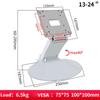 14-24" Desktop Monitor Holder with VESA Hole Folding TV Screen Stand Screen Mount Support Metal Bracket for Office Home School