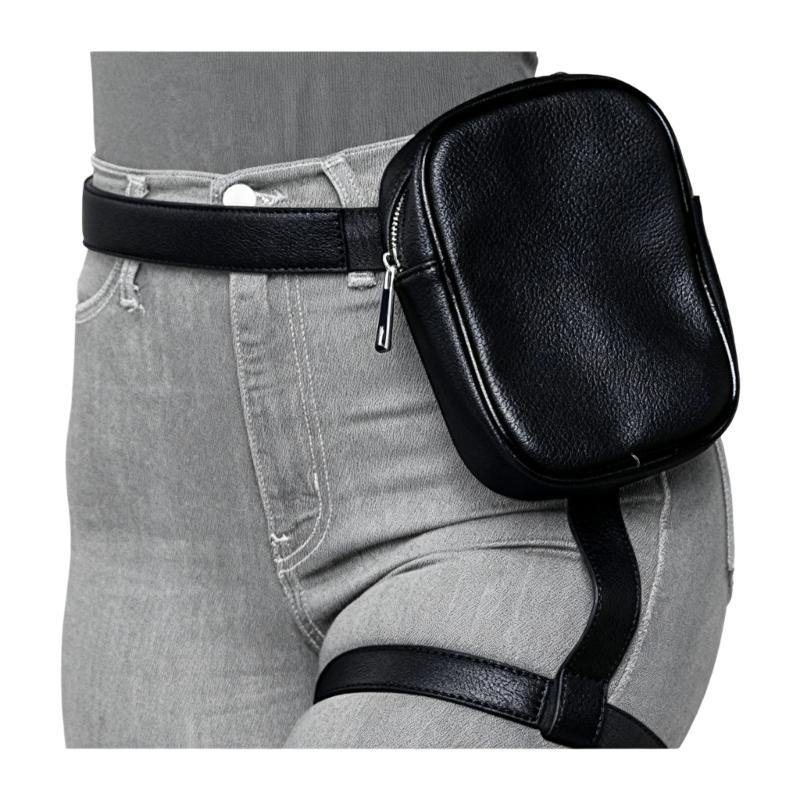 

Drop Leg Bag Motorcycle Leg Bags Tacticals Fannys Pack Waterproof Thigh Bag with Leg Strap Leg Harness Bag for Hiking чорний