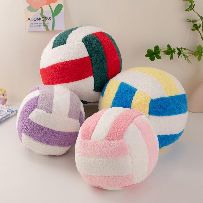 Creative Simulation Volleyball Throw Pillow Plush Toy Doll Volleyball Doll Home Pillow Cushion Children'S Doll