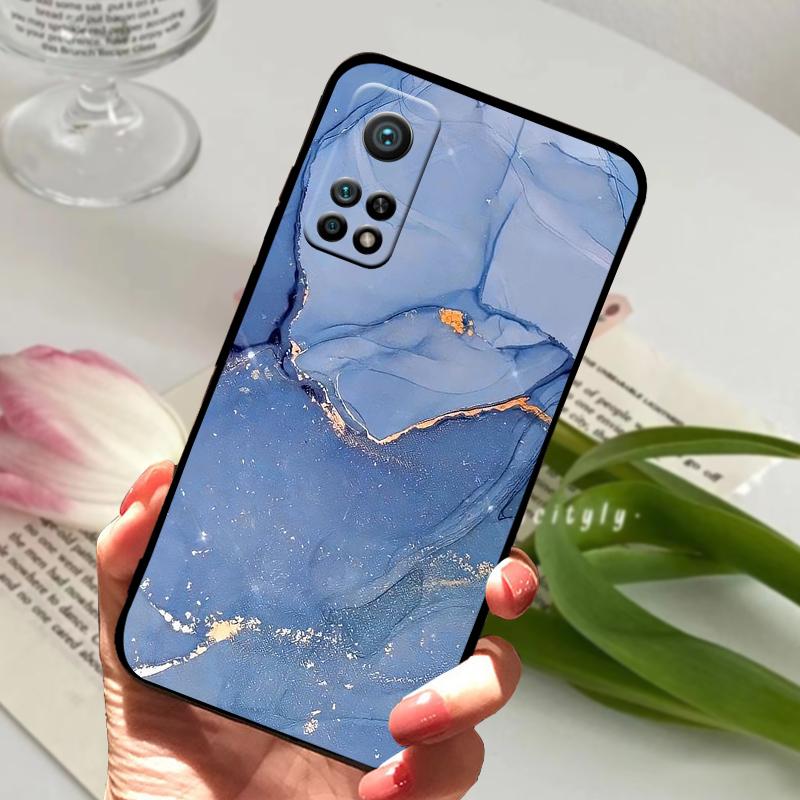 For Xiaomi Mi 10T Pro 5G Case Mi10T 10T Lite 5G Geometric Pattern Silicone TPU Matte Phone Cover For Redmi K30S Coque Bumper
