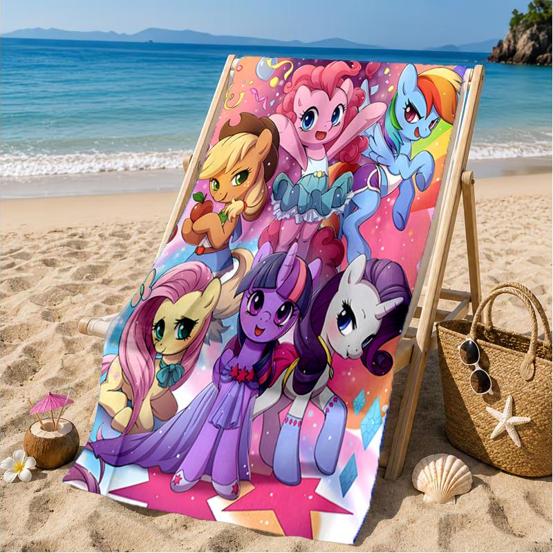 Mythical Fantasy Colorful Unicorn Beach Towel, Microfiber Beach Towel, Perfect For Pool, Beach, Travel, Home Decor Beach Party Fan gifts