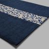 Yamashita Koge Runner Cloth, Celebration Arabesque Pattern, Navy, 100% Cotton, Made In Japan, Table Runner