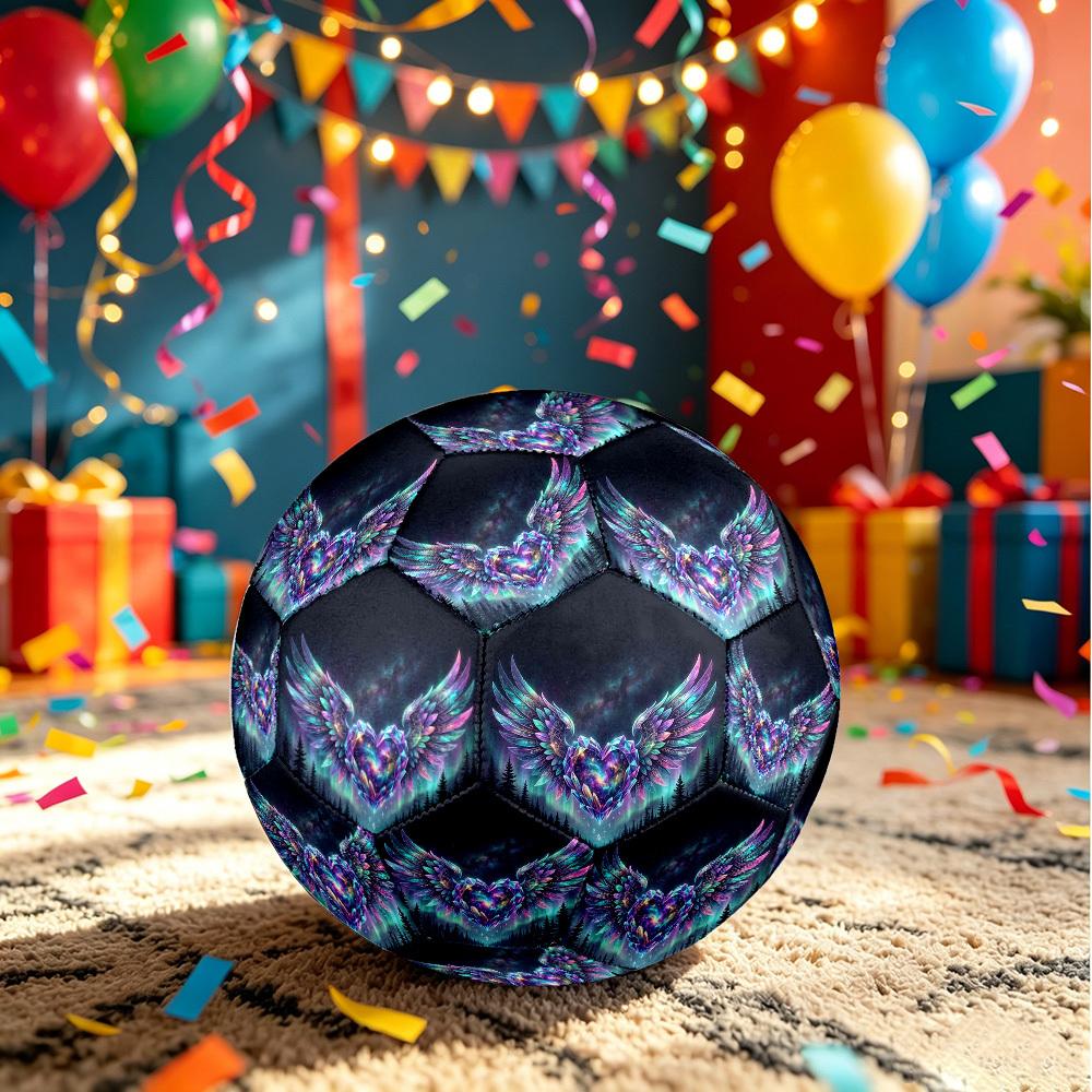 1pc Heart Wings Size 5 Soccer Ball Professional Lightweight Durable Match Training Football Indoor &Outdoor Sports BallTraining Ball Y16