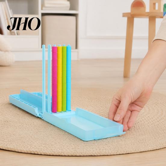 Hand-eye Coordination Game 1/2 Sets Color Sorting Stacking Game, Rainbow Ring Stack Puzzle for Kids Adults, Challenge Board Family Night, Parties