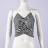 Sexy female new product chest wrap sleeveless hollow striped pleated backless thin European and American suspenders, tops