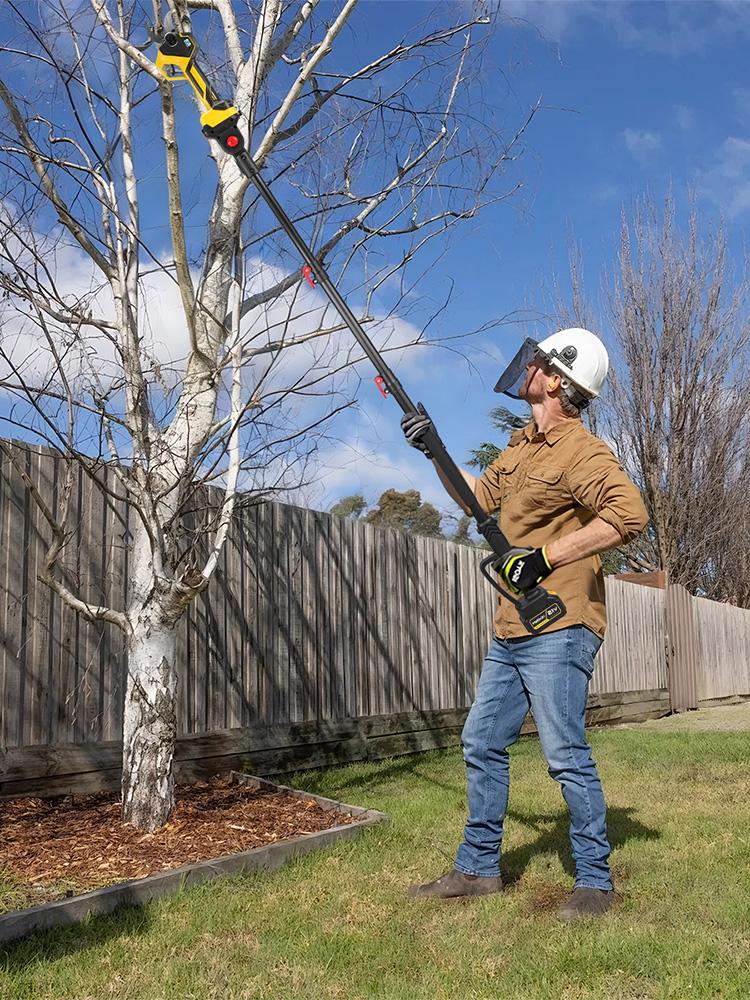 MELLWIN 2IN1 Brushless Electric Pole Pruner Shear With 180CM Telescoping Pole Garden Pruner Shear Tool For Makita 18VBattery Pin