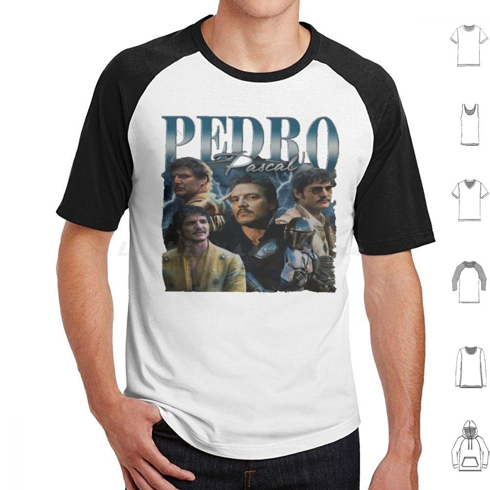 Pedro Pascal Daddy Pedro Pascal Meme I Love Timothee Chalamet Pedro Pascal Cursed Fan Collage T Shirt Cotton Men Women Diy