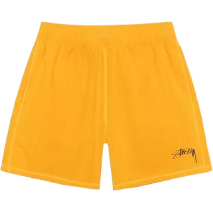 Nike X Stüssy SS24 Comfortable Quick-Drying Versatile Shorts Unisex Bottoms Yellow FZ5761-717