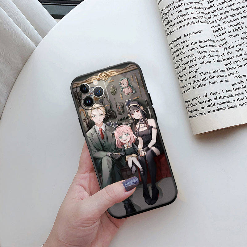 IR26 Spy X Anya Forger Family Case for Samsung A06 A35 A25 A24 A15 A05S A05 M55 M35 M15 A02 A12 A13 A10 A16 A20 A30 A22 A31 A32 A33 A42 A50