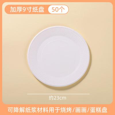 ZISIZ Disposable Food-Grade Paper Plates