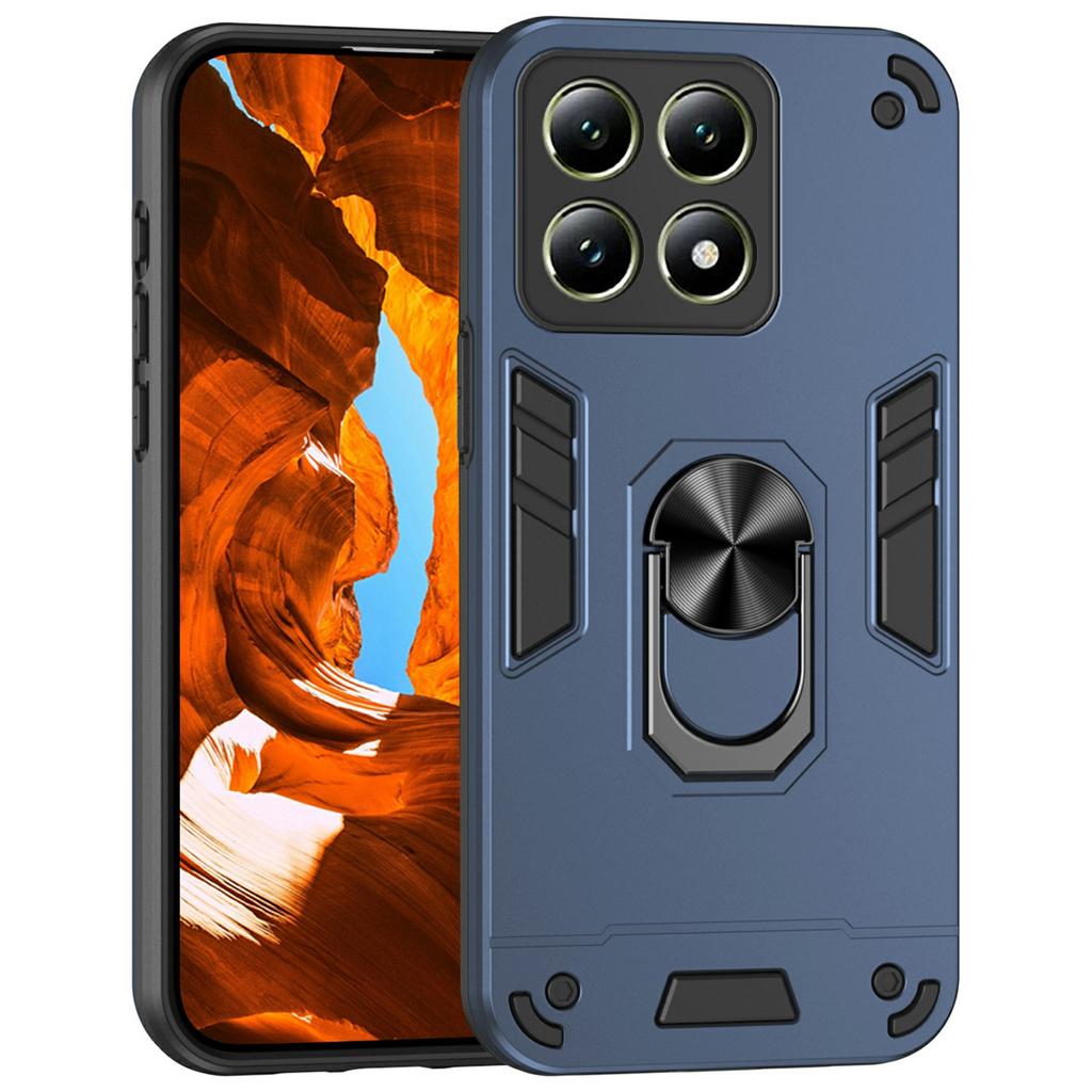 Für Xiaomi 14T Hülle PC+TPU Sturzsichere Handyhülle mit Ringständer