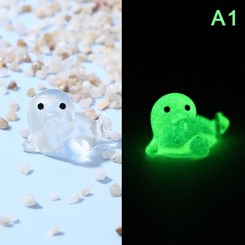 Luminous Seal Marine Animal Ornament Mini Glow Animal Pendant Micro Fish Tank Decoration Landscape Craft Desktop Decoration