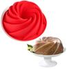9 Zoll Spiralförmige Lebensmittelqualität Silikon Kuchenform Pfanne 3D Form Brot Bäckerei Backwerkzeuge