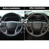For Suburban Silverado 1500 19-23 Steering wheel Controls Cover Trim Black Wood