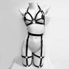 Women Sexy Bondage Harness Set Leather Lingerie Fetish Couple Underwear Thigh Garter Stocking Women's Harness Bra Sword belt