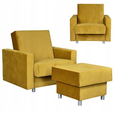 Alicja Reclining Armchair with Sleeping Footrest and Storage